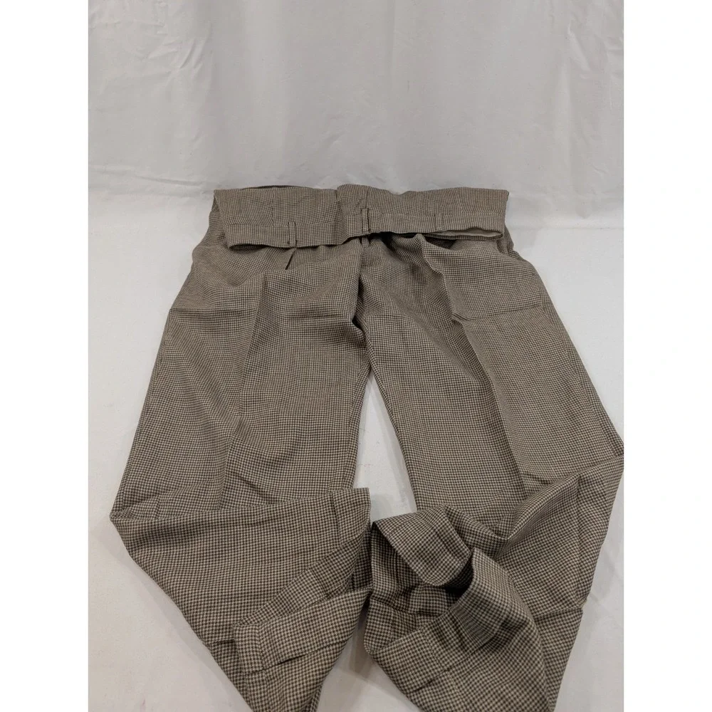 Harold Powell‎ 36x30 100% Wool  Trousers Pleated Cuffed Micro Houndstooth Exc!!!